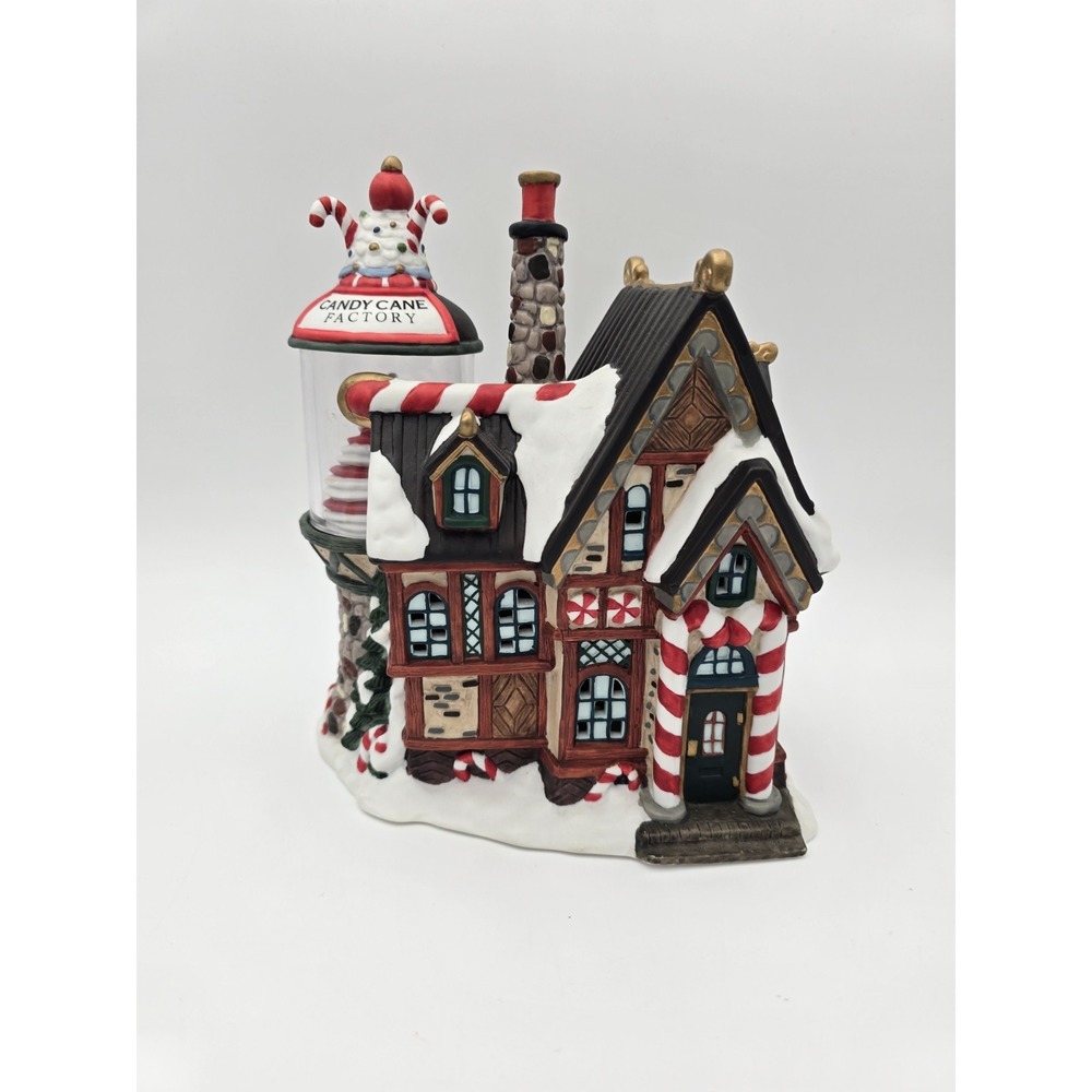 Vtg Kirkland North Pole Christmas Village Candy Cane Factory 59979 No Light Cord
